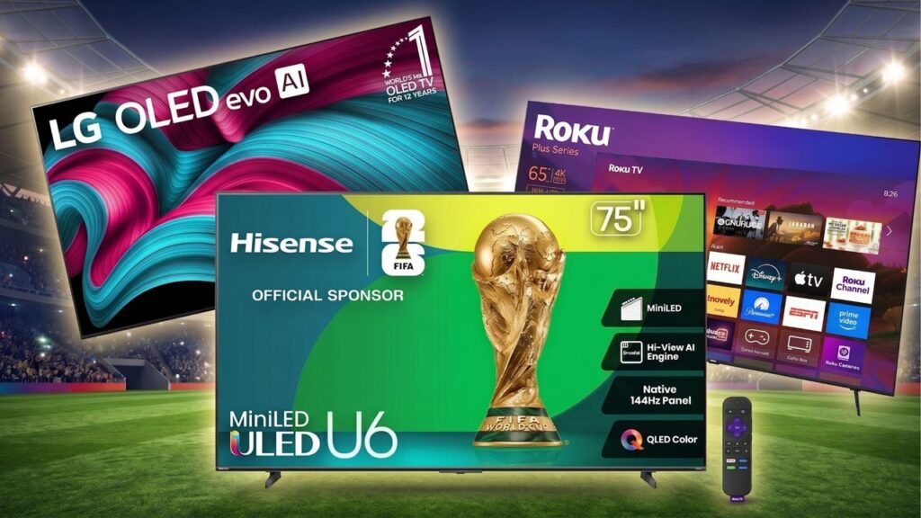 10 najlepszych ofert TV do oglądania Mistrzostw Świata 2026 – od 349 dolarów
