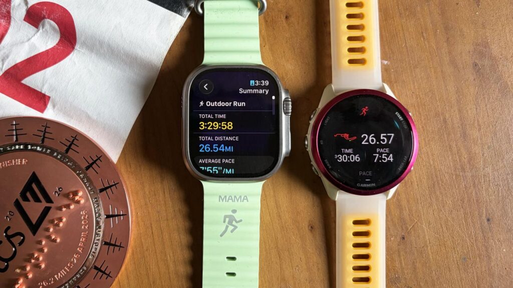 Porównanie Apple Watch i Garmina na Maratonie Londyńskim