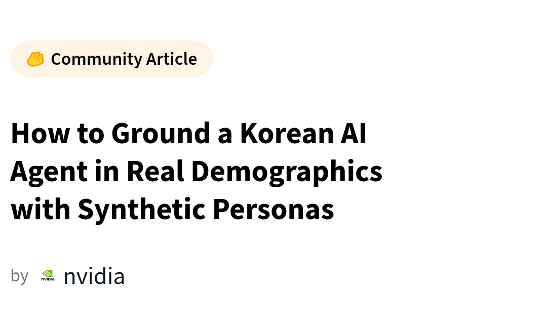 Jak zakotwiczić koreańskiego agenta AI w rzeczywistych danych demograficznych