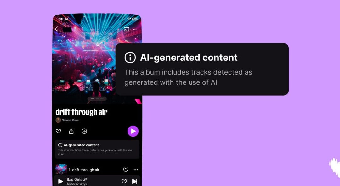 Muzyka generowana przez AI zalewająca serwisy streamingowe