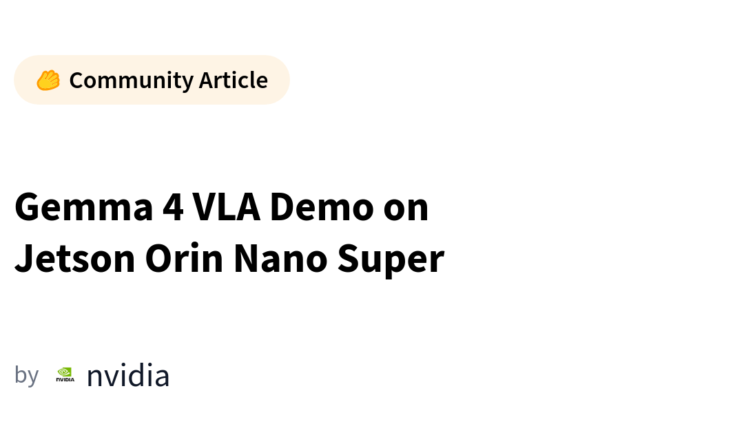 Demo Gemma 4 VLA na Jetson Orin Nano Super