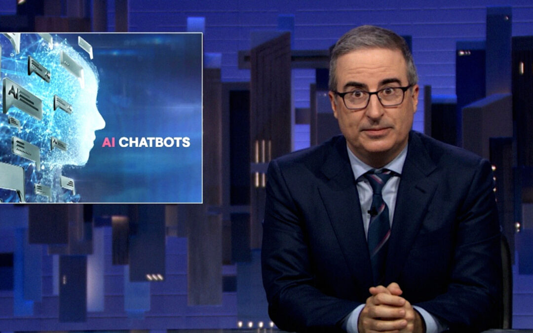 John Oliver skrytykował branżę AI za pośpieszne wprowadzanie chatbotów na rynek