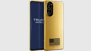 Nowy telefon Trumpa przyciąga uwagę swoim wyglądem przypominającym obraz AI