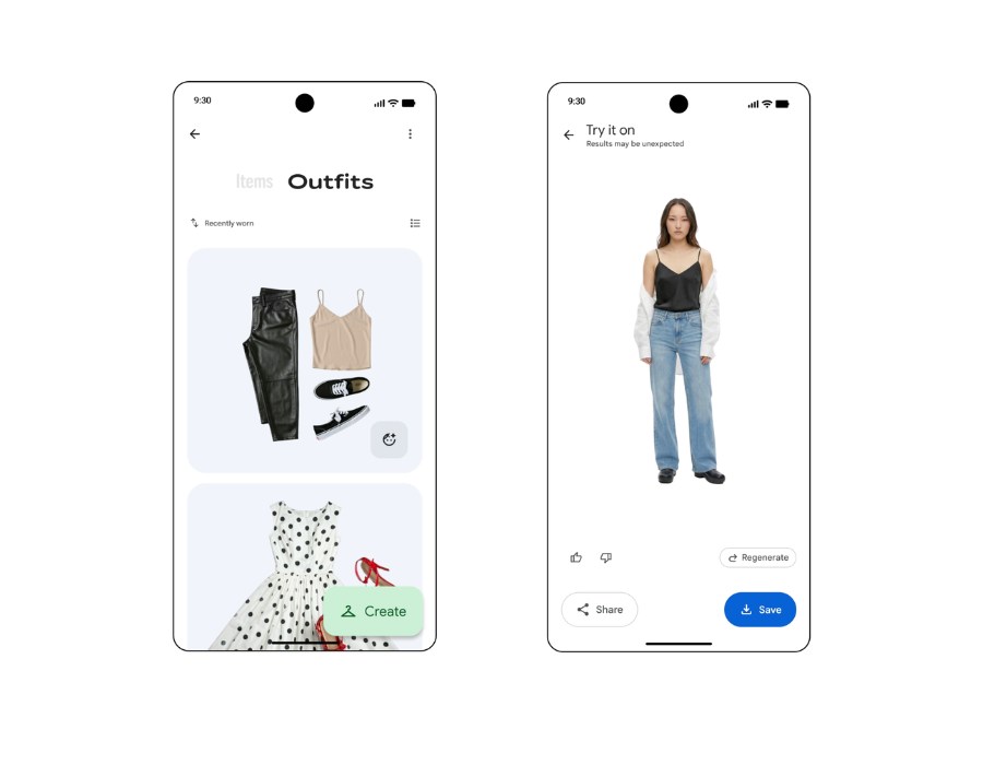 Google Zdjęcia dodaje AI do wirtualnych przymiarek ubrań z galerii