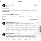 Sam Altman zmienił stanowisko ws. zastąpienia ludzi przez AI