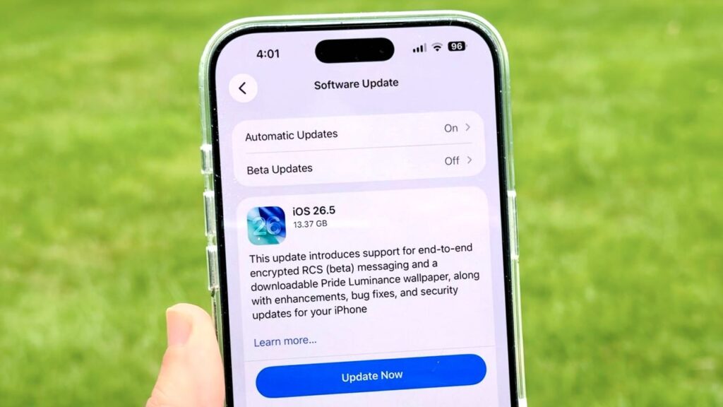 iOS 26.5 z szyfrowaniem wiadomości RCS i nowymi funkcjami