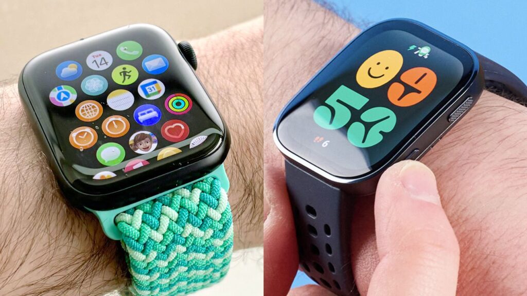 Tani Amazfit Bip 6 kontra drogi Apple Watch SE 3 – porównanie smartwatchy