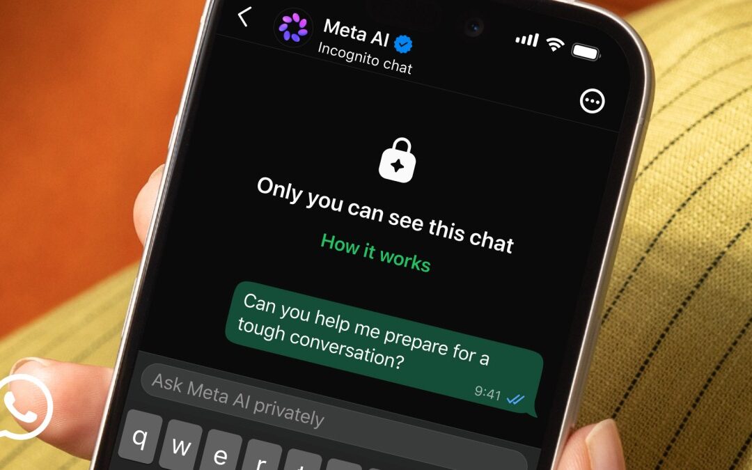 Meta uruchamia Incognito Chat dla prywatnych rozmów z AI na WhatsAppie