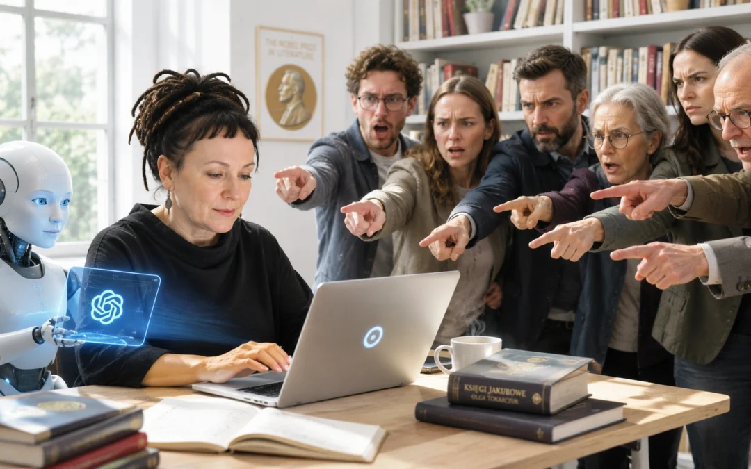 Olga Tokarczuk używa AI w swojej pracy. Publicyści domagają się konsekwencji