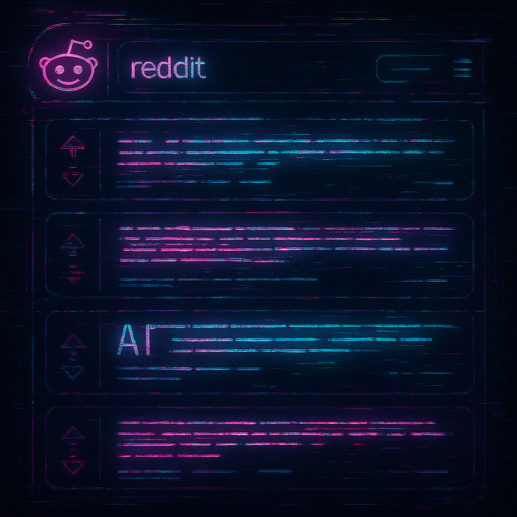 Subreddit r/artificial zawiera coraz więcej postów napisanych przez AI