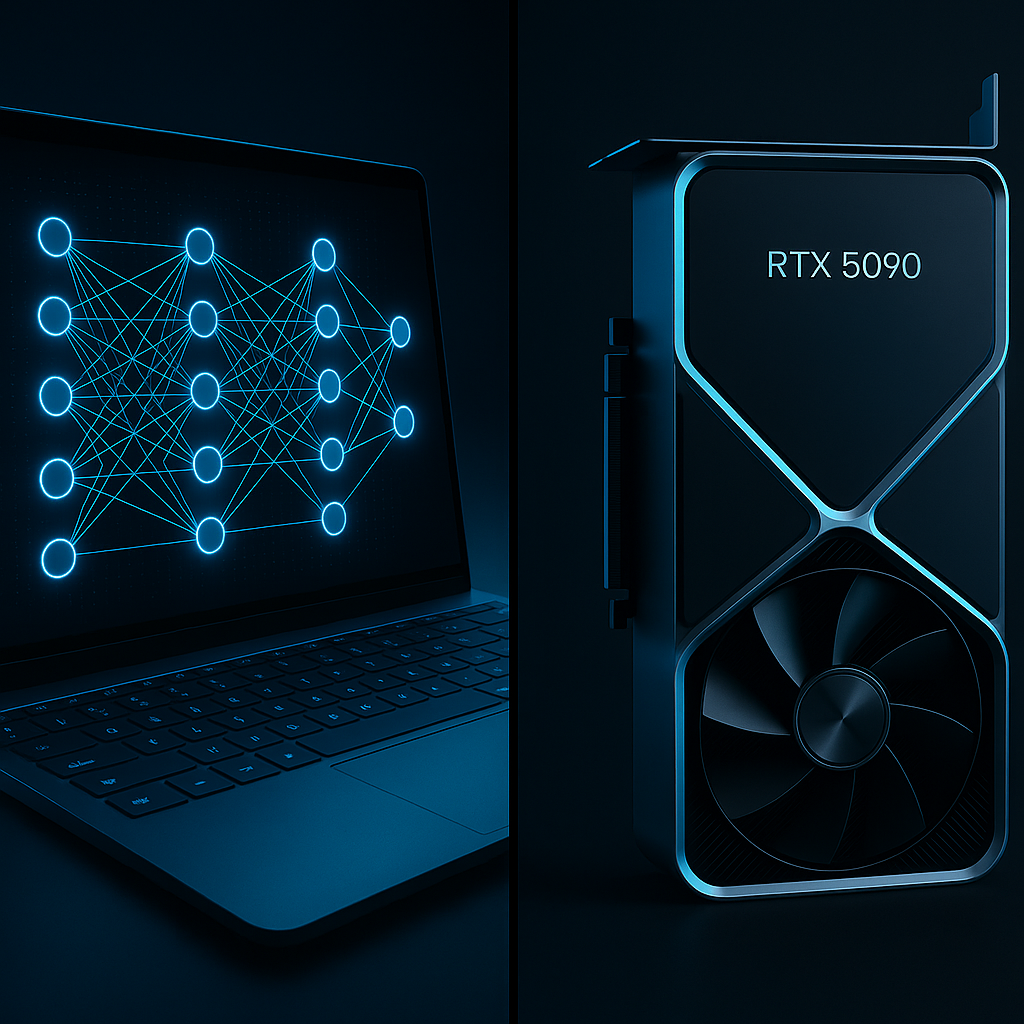 Workflow hybrydowy: lokalne testowanie modeli AI LTX na laptopie RTX 5090
