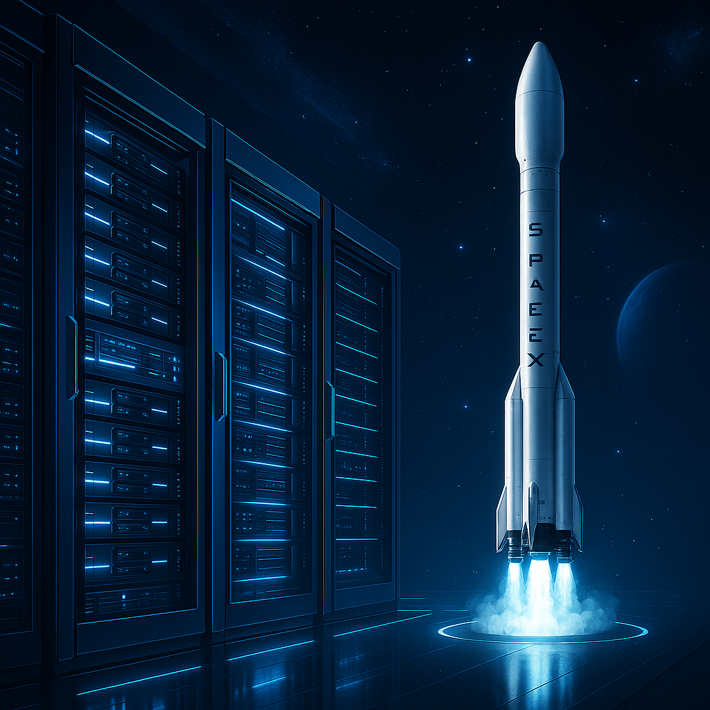 Google rozmawia z SpaceX o wynoszeniu kosmicznych centrów danych