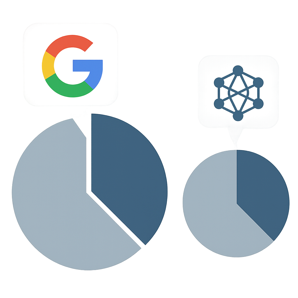 Czy udział Google’a w rynku LLM jest przeszacowany?