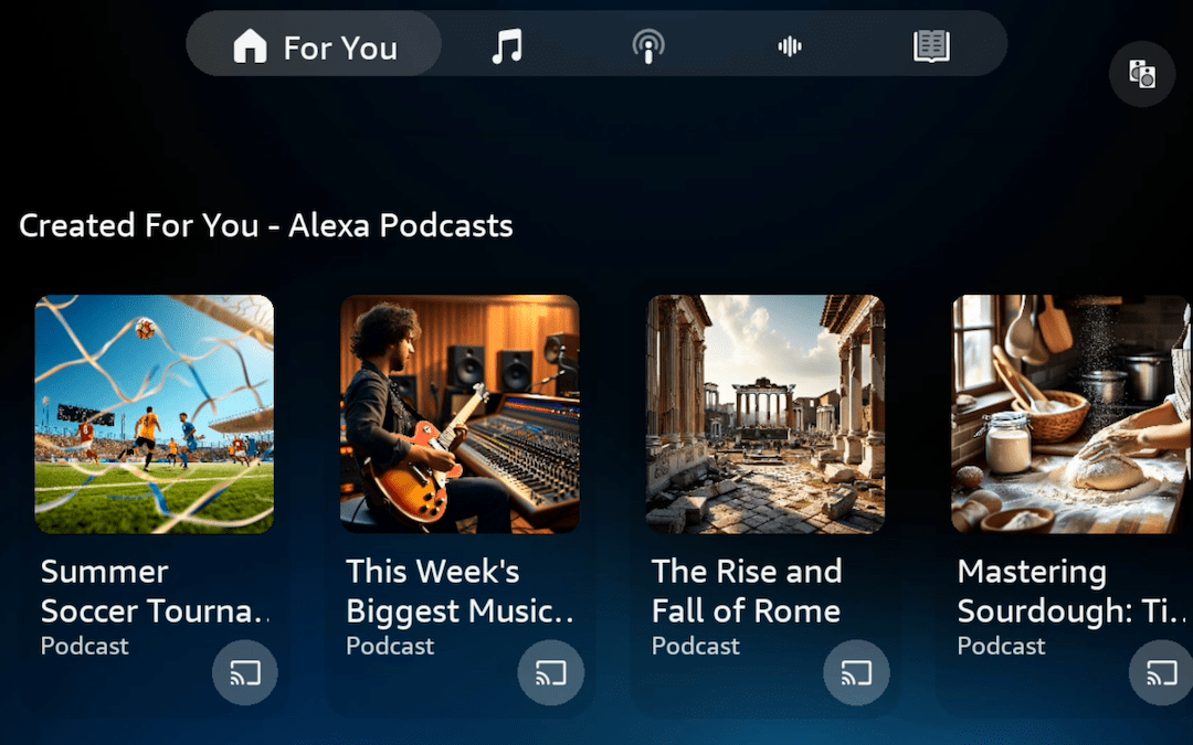Amazon Alexa+ może generować odcinki podcastów za pomocą AI