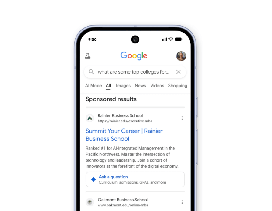 Google wzbogaca wyszukiwarkę o reklamy z chatbotami AI