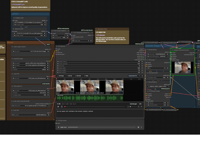 LTX 2.3 12GB GGUF – nowy node Director do generowania wideo AI