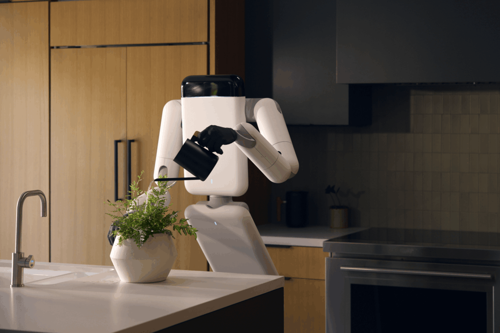 Humanoidalny robot Eno nie wygląda jak człowiek, ale działa jak on