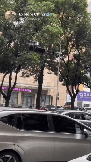 Drony egzekwują przepisy ruchu drogowego w Shenzhen