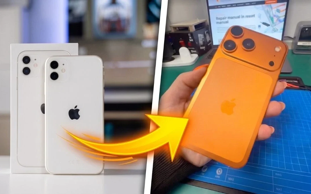 iPhone 11 w obudowie iPhone’a 17 Pro – rozczarowujący eksperyment