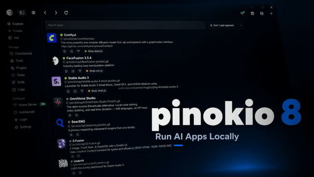Pinokio 8 – nowa wersja narzędzia do instalacji aplikacji AI jednym kliknięciem