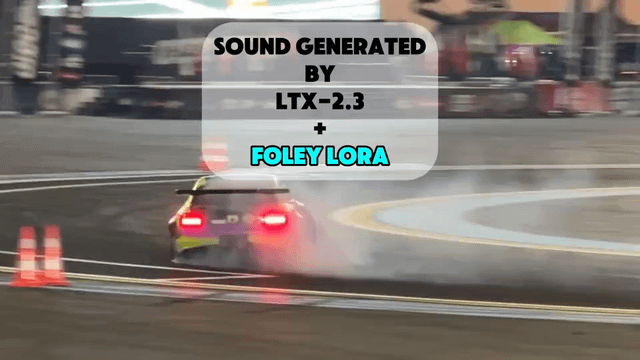 LTX-2.3 Foley LoRA – zsynchronizowane efekty dźwiękowe bez muzyki