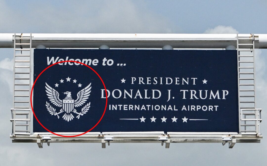 Logo lotniska Trumpa wygląda jak dzieło AI