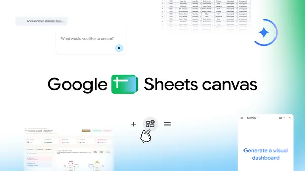 Google Sheets Canvas: dane w interaktywne dashboardy za pomocą promptu