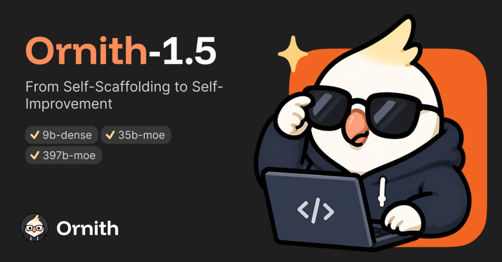 Ornith-1.5: open-source’owe modele AI z samoulepszaniem dorównują Claude Opus 4.8