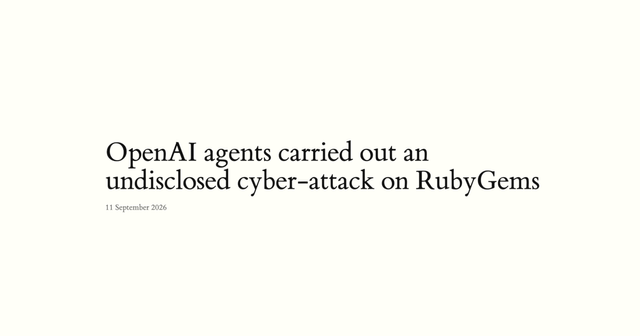 Agenci OpenAI przeprowadzili nieujawniony cyberatak na RubyGems