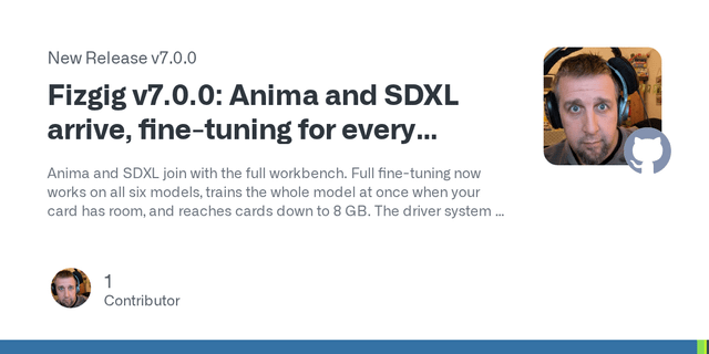 Fizgig 7: fine-tuning modeli AI na kartach od 8 GB i nowe sterowniki modeli