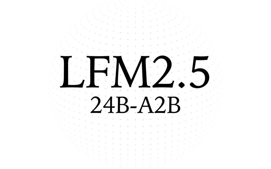 Szybkie i prywatne agenty AI na urządzeniu z LFM2.5-24B-A2B
