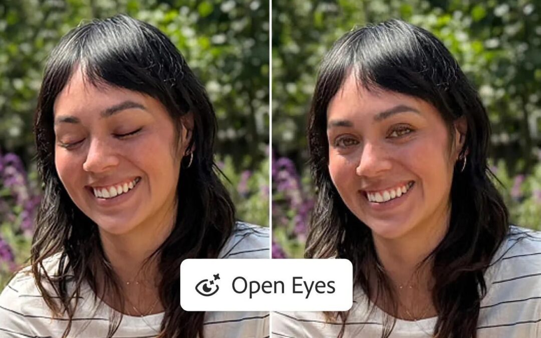 Adobe Lightroom na mobile otwiera zamknięte oczy na zdjęciach dzięki AI