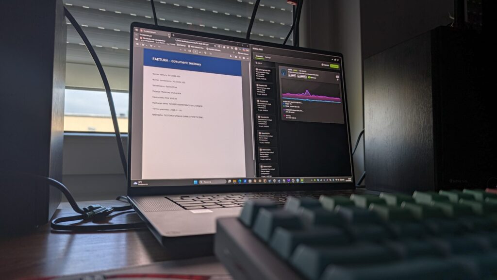 Lokalne AI w firmie – test laptopa z NVIDIA RTX Spark N1X