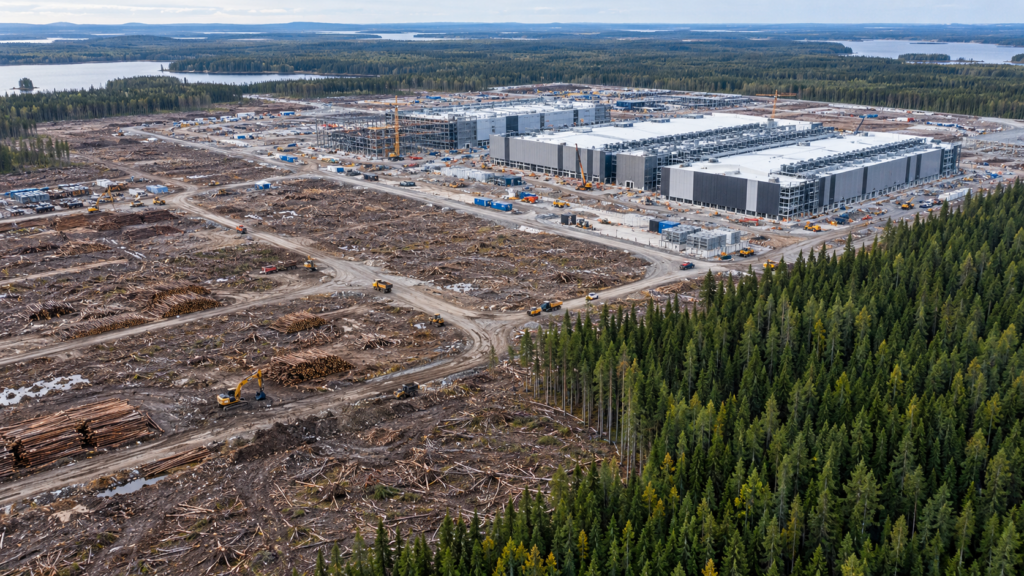 Google wyciął 250 000 drzew pod centra danych AI w Finlandii